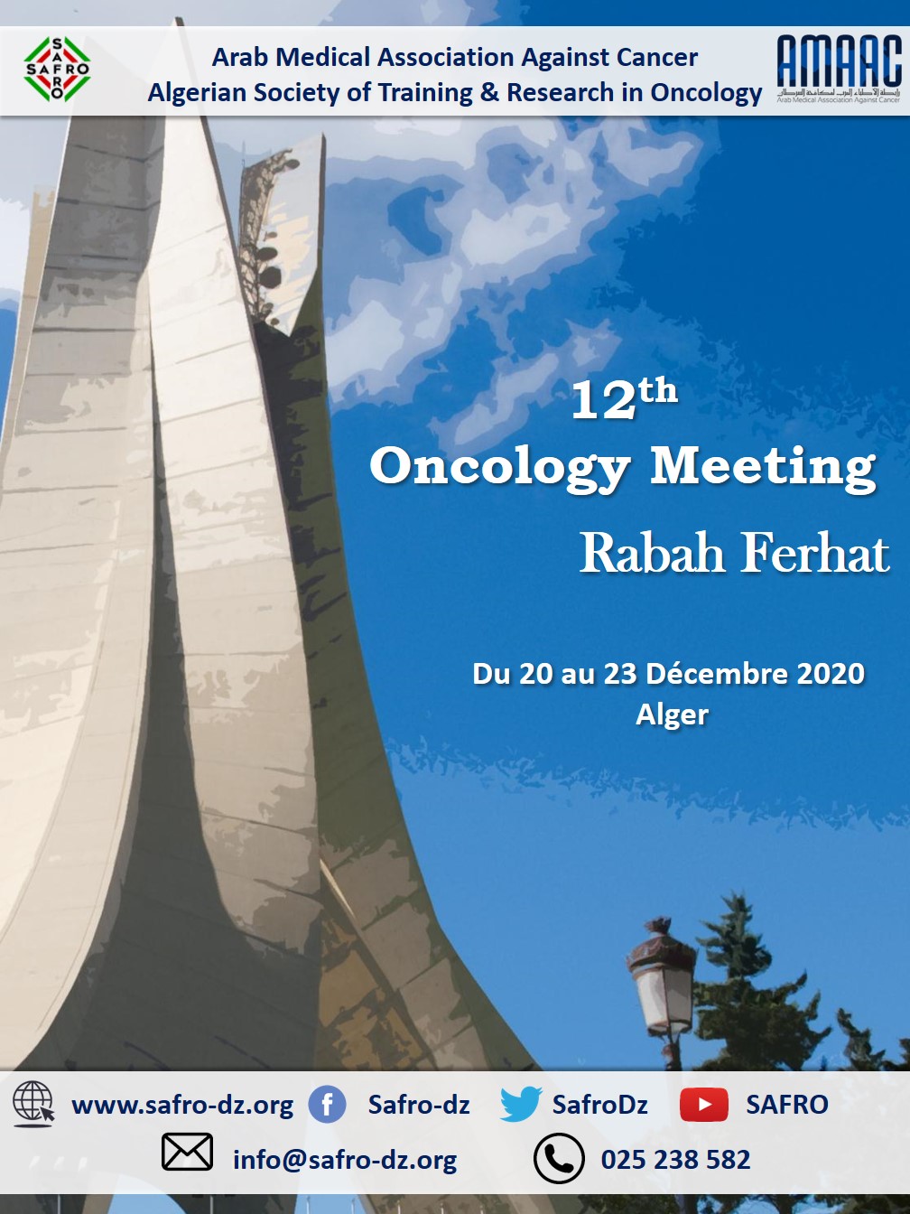 12th Oncology Meeting Rabah Ferhat - 20 au 23 Décembre 2020 |  Alger