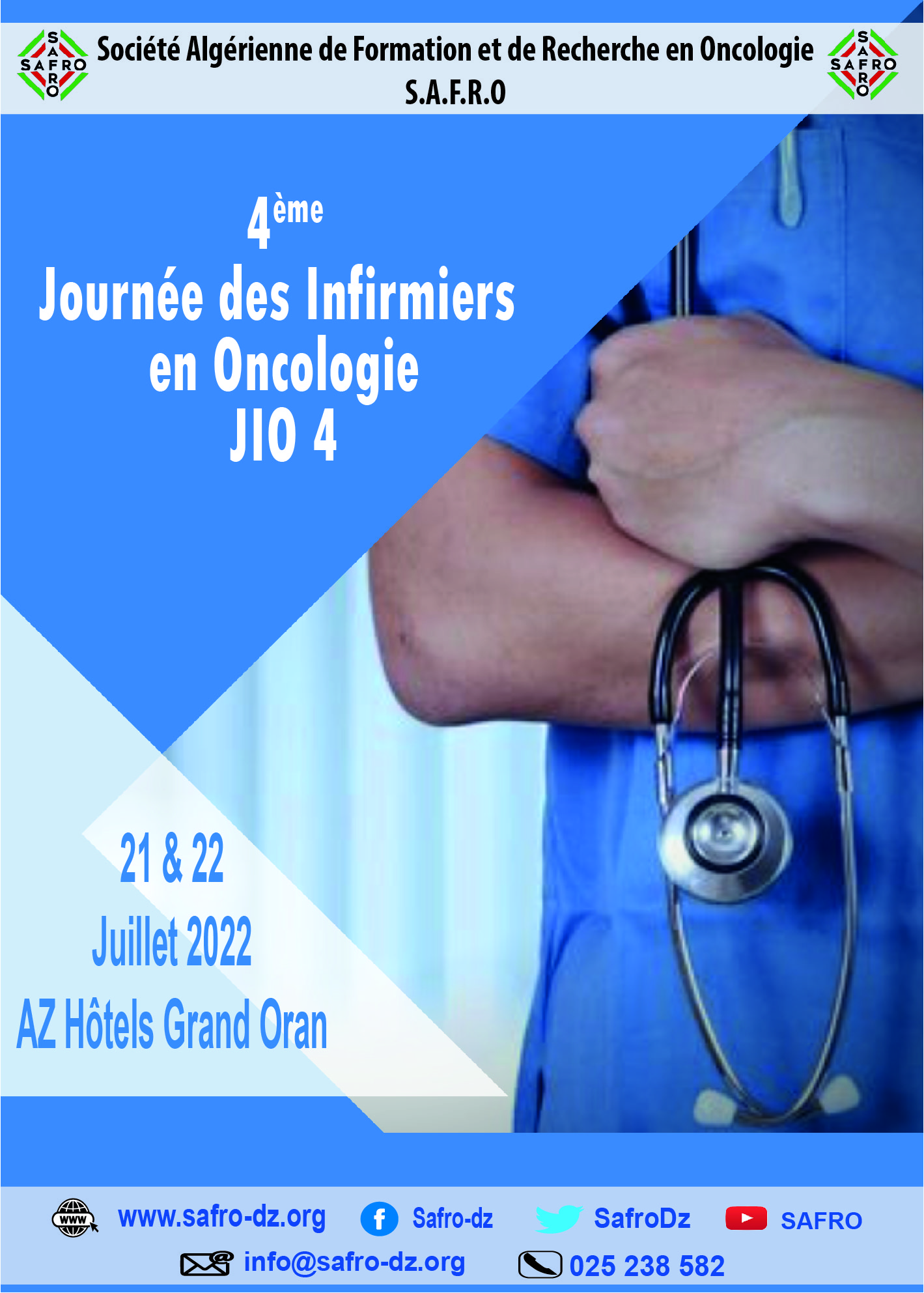 21 & 22 Juillet 2022 : Journée des Infirmiers en oncologie (JIO 4)