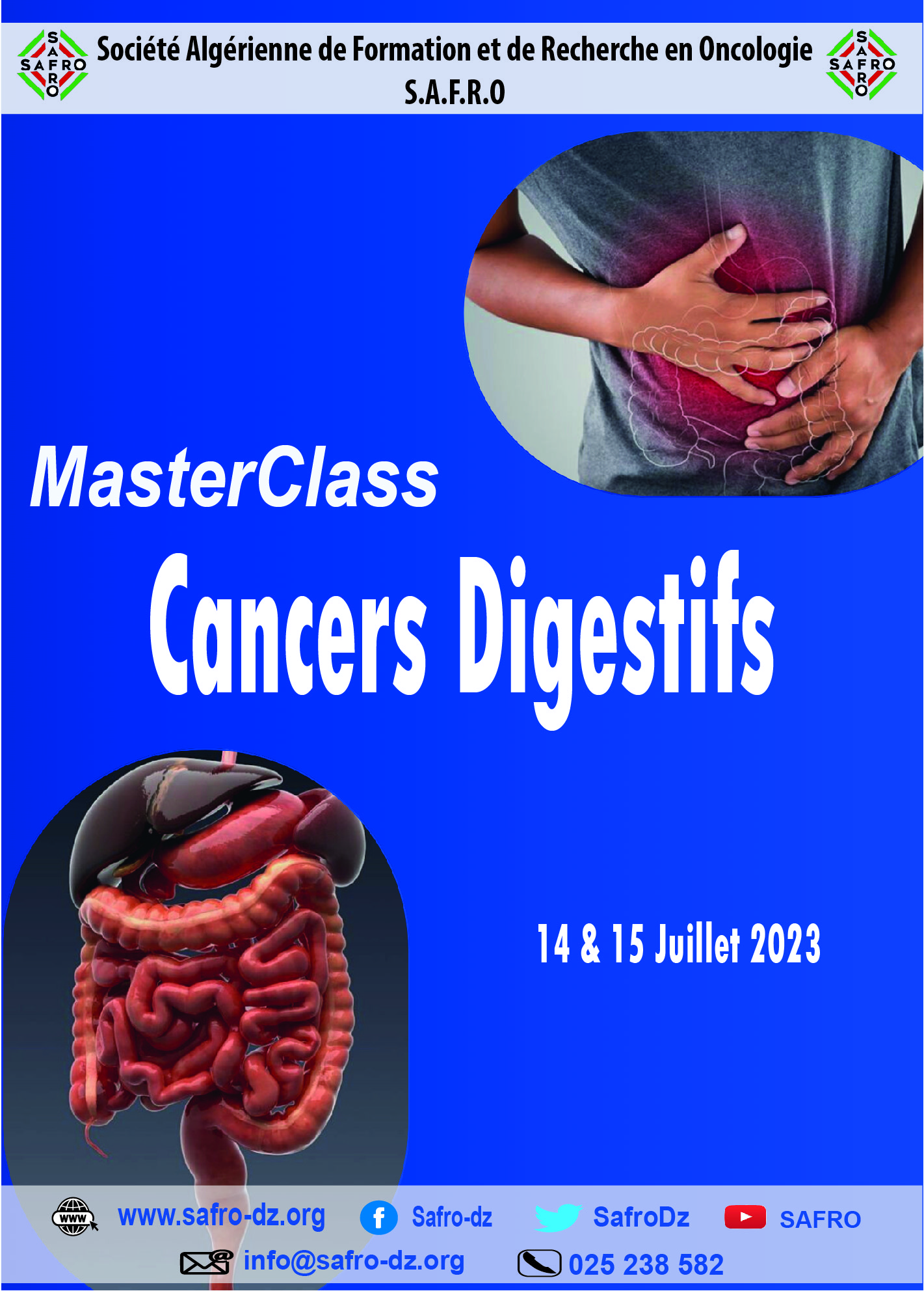 Master class sur les cancers digestifs : 14 & 15 Juillet 2023