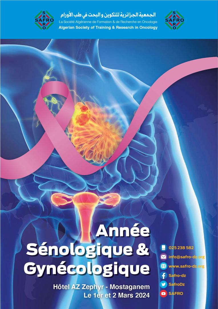 Année Sénologique & gynécologique  : 29 Février & 1 Mars 2024