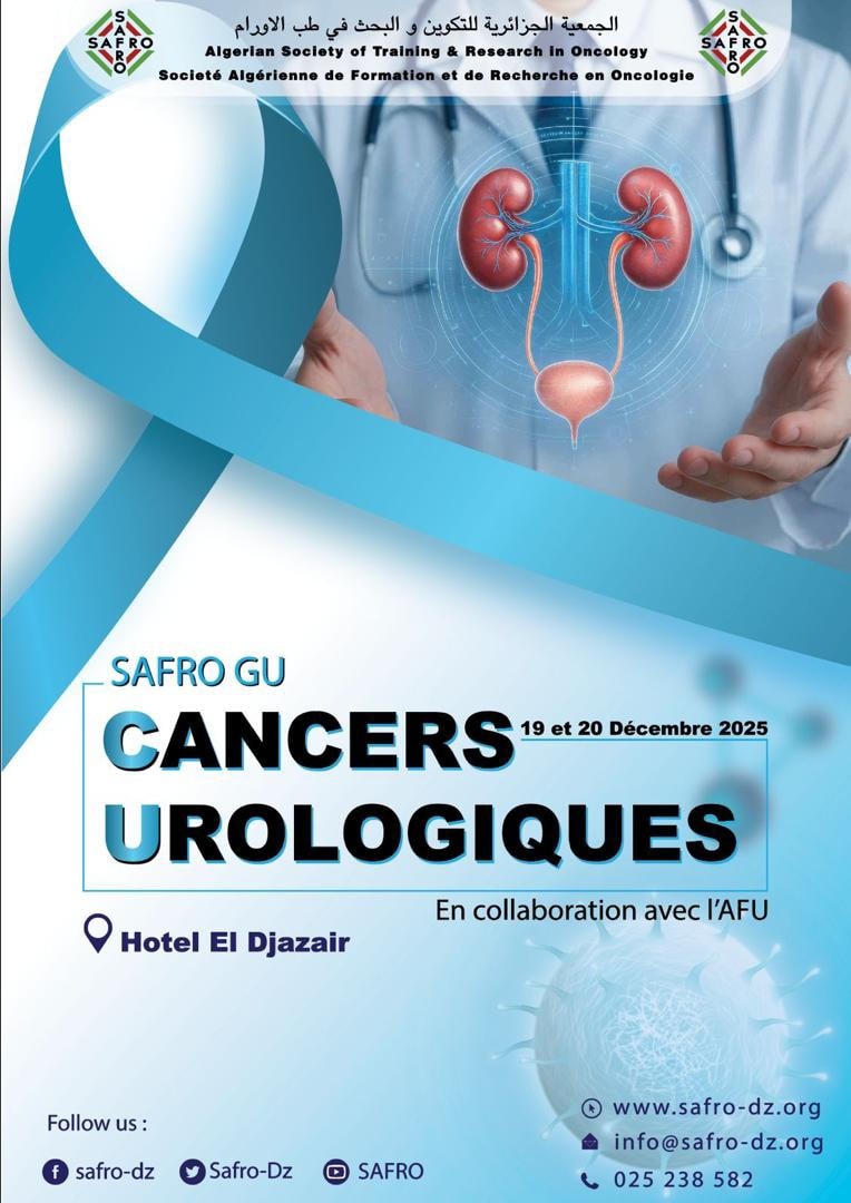 Masterclass Cancers Urologiques 19&20 Décembre 2025 à Alger.